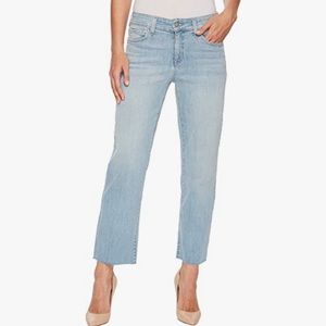 NYDJ Jenna Straight Ankle Raw Hem Jeans
